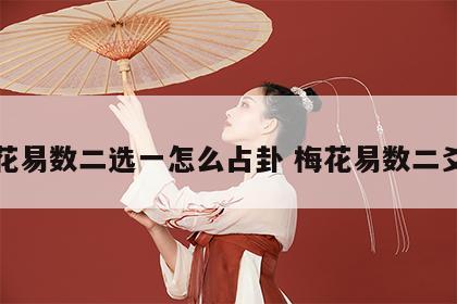 梅花易数二选一怎么占卦 梅花易数二爻动