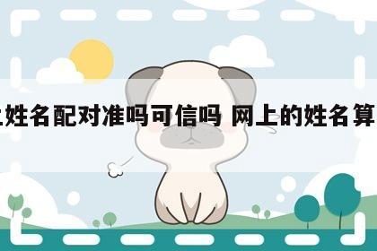 网上姓名配对准吗可信吗 网上的姓名算命准吗