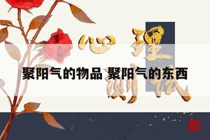 聚阳气的物品 聚阳气的东西
