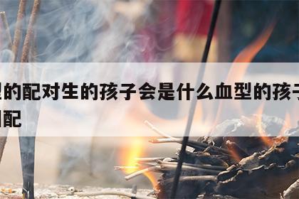 血型的配对生的孩子会是什么血型的孩子 血型相配