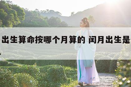 闰月出生算命按哪个月算的 闰月出生是什么意思