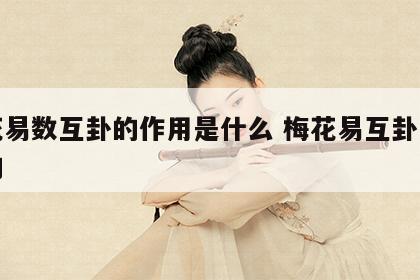 梅花易数互卦的作用是什么 梅花易互卦怎样来的