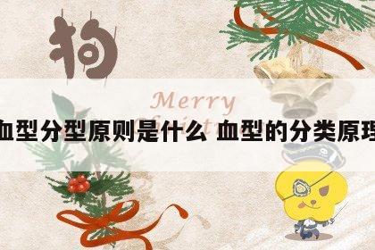 血型分型原则是什么 血型的分类原理