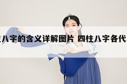 四柱八字的含义详解图片 四柱八字各代表什么