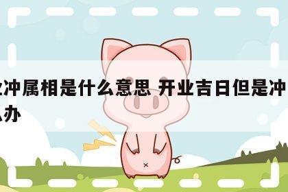 开业冲属相是什么意思 开业吉日但是冲生肖怎么办