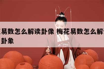 梅花易数怎么解读卦像 梅花易数怎么解读卦像和卦象