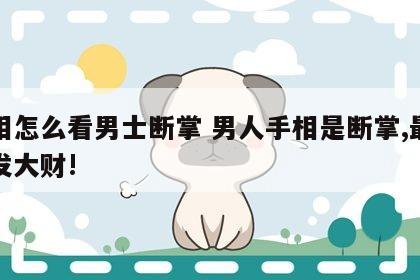 手相怎么看男士断掌 男人手相是断掌,最容易发大财!