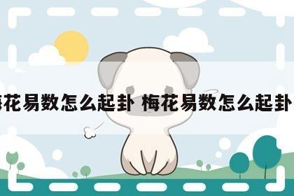 梅花易数怎么起卦 梅花易数怎么起卦的