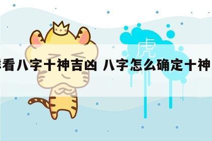 怎样看八字十神吉凶 八字怎么确定十神的数量