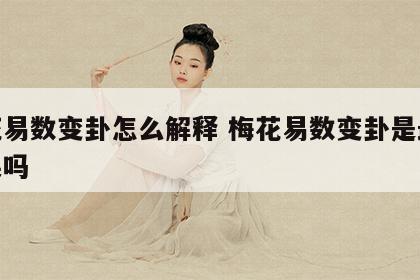 梅花易数变卦怎么解释 梅花易数变卦是最终结果吗