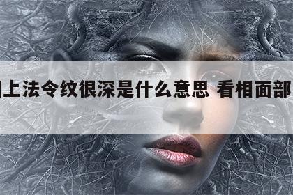 面相上法令纹很深是什么意思 看相面部法令纹