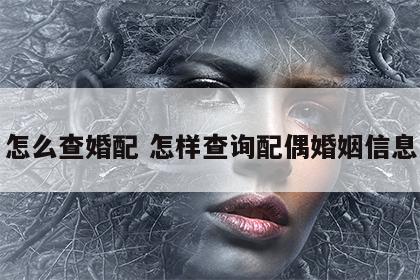 怎么查婚配 怎样查询配偶婚姻信息