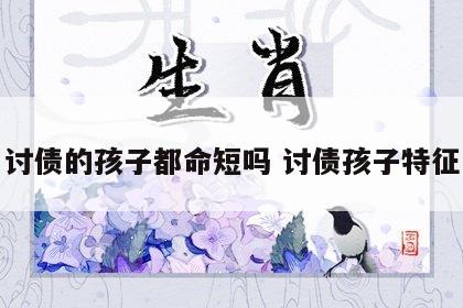 讨债的孩子都命短吗 讨债孩子特征