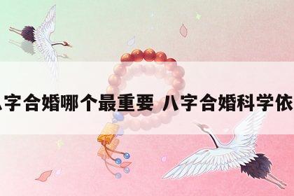 八字合婚哪个最重要 八字合婚科学依据