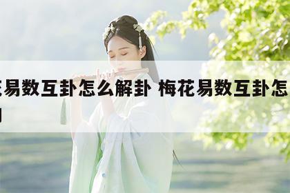 梅花易数互卦怎么解卦 梅花易数互卦怎么解卦的