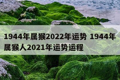 1944年属猴2022年运势 1944年属猴人2021年运势运程