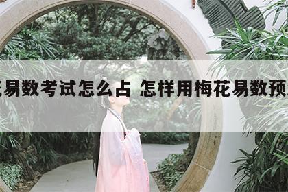 梅花易数考试怎么占 怎样用梅花易数预测考试