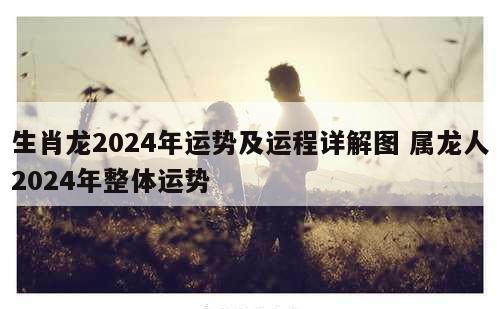 生肖龙2024年运势及运程详解图 属龙人2024年整体运势