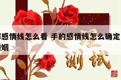 手部感情线怎么看 手的感情线怎么确定有几段婚姻