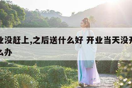 开业没赶上,之后送什么好 开业当天没开张怎么办