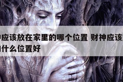 财神应该放在家里的哪个位置 财神应该放在家的什么位置好