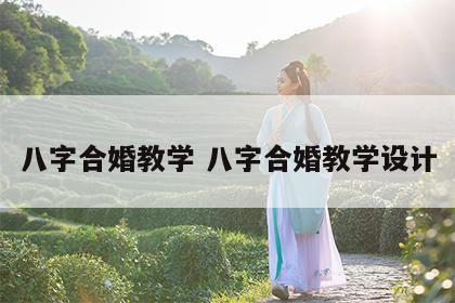 八字合婚教学 八字合婚教学设计