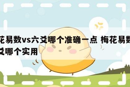 梅花易数vs六爻哪个准确一点 梅花易数和六爻哪个实用