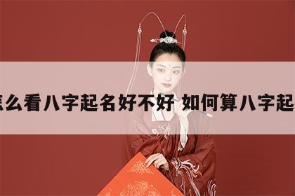 怎么看八字起名好不好 如何算八字起名