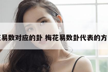 梅花易数对应的卦 梅花易数卦代表的方位图