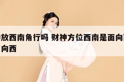 财神放西南角行吗 财神方位西南是面向西还是背向西
