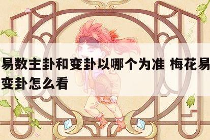 梅花易数主卦和变卦以哪个为准 梅花易数主卦和变卦怎么看