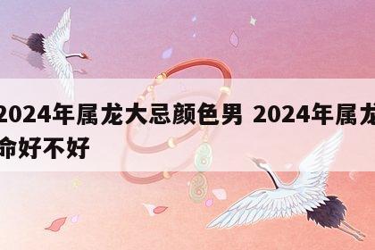 2024年属龙大忌颜色男 2024年属龙命好不好