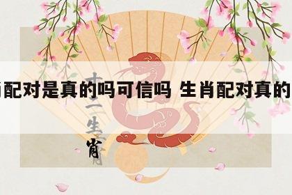 生肖配对是真的吗可信吗 生肖配对真的有用吗