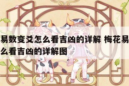 梅花易数变爻怎么看吉凶的详解 梅花易数变爻怎么看吉凶的详解图