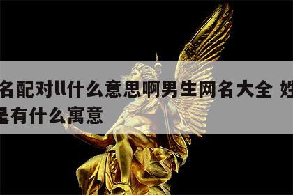 姓名配对ll什么意思啊男生网名大全 姓名ll是有什么寓意