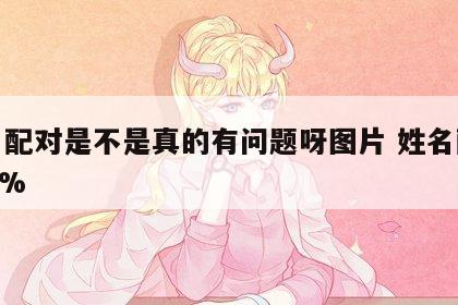 姓名配对是不是真的有问题呀图片 姓名配对100%
