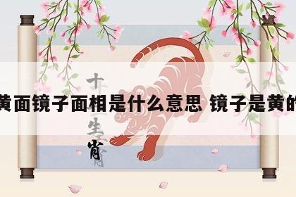 黄面镜子面相是什么意思 镜子是黄的