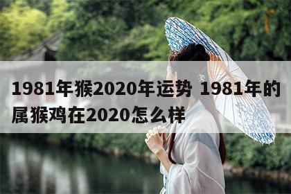 1981年猴2020年运势 1981年的属猴鸡在2020怎么样