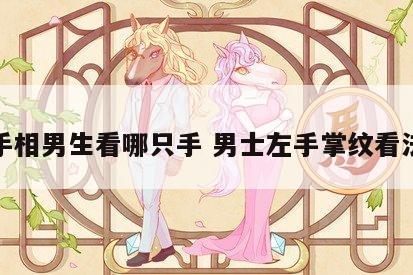 手相男生看哪只手 男士左手掌纹看法