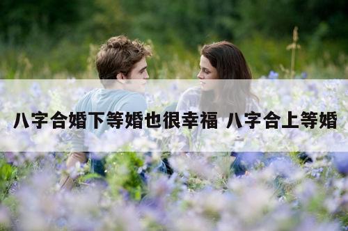 八字合婚下等婚也很幸福 八字合上等婚