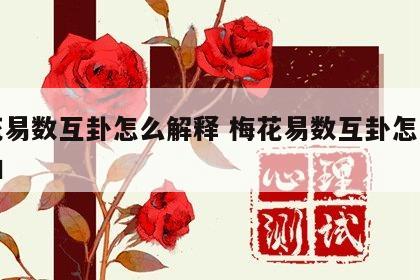 梅花易数互卦怎么解释 梅花易数互卦怎么断吉凶