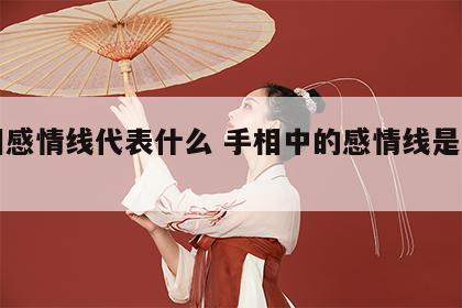 手相感情线代表什么 手相中的感情线是哪一个