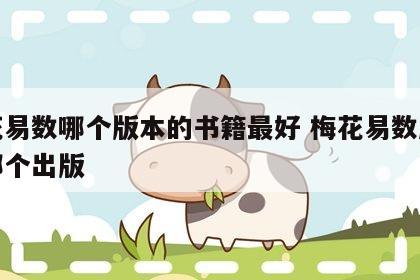 梅花易数哪个版本的书籍最好 梅花易数应该买哪个出版