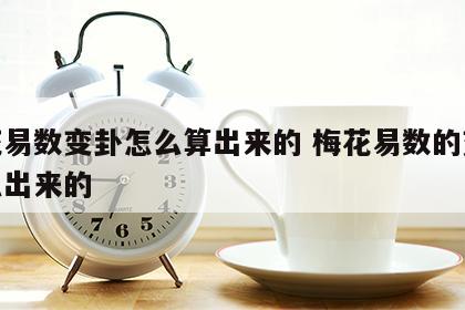 梅花易数变卦怎么算出来的 梅花易数的变卦怎么出来的
