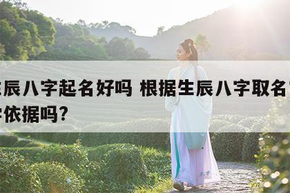 按生辰八字起名好吗 根据生辰八字取名字有科学依据吗?
