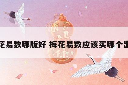 梅花易数哪版好 梅花易数应该买哪个出版