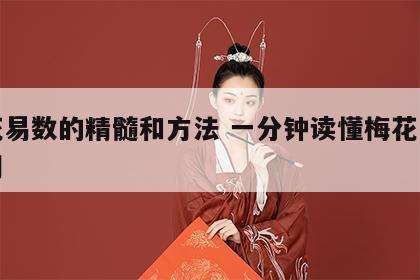梅花易数的精髓和方法 一分钟读懂梅花易数入门