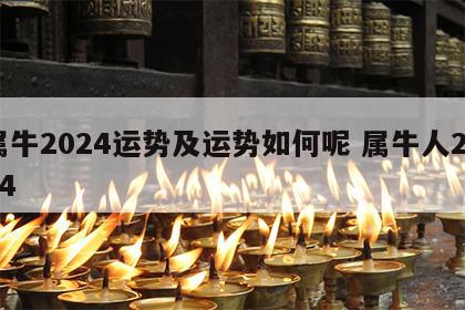 属牛2024运势及运势如何呢 属牛人2024