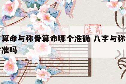八字算命与称骨算命哪个准确 八字与称骨算寿命准吗