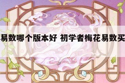 梅花易数哪个版本好 初学者梅花易数买哪个版本